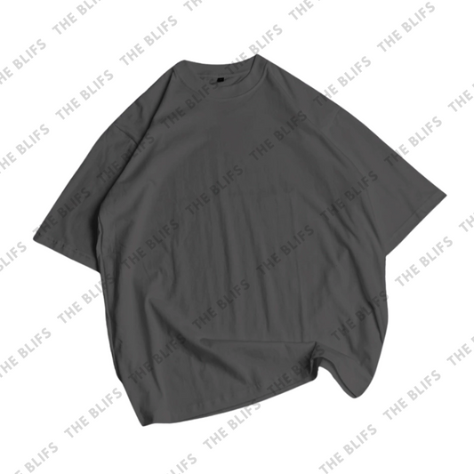 Charcoal Clean Oversized Blank Tee